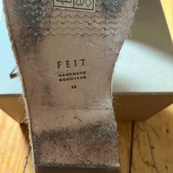 FEIT ESPADRILLE  HAND  SEWN  COURT SIZE 39 - Picture 7 of 10